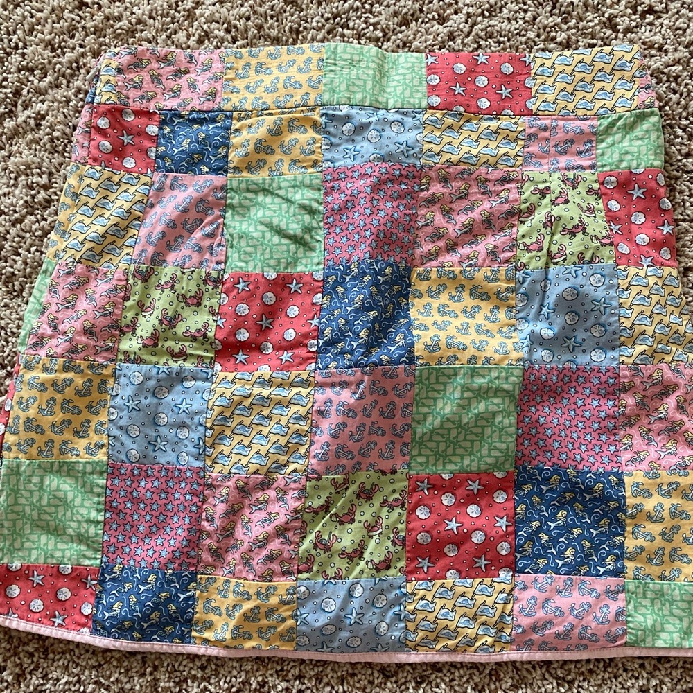 Vineyard Vines Patchwork Pattern Pink Skirt 10 - image 2